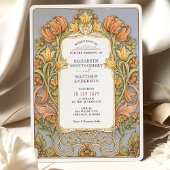 Herfst William Morris bruiloft uitnodiging