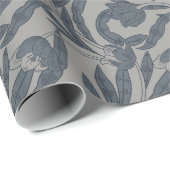 Herfst William Morris Stijl Patroon Cadeaupapier (Rol Hoek)