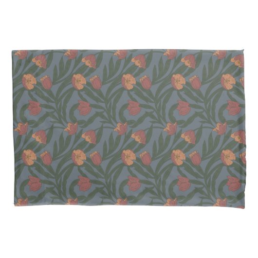 Herfst William Morris Stijl Patroon Kussensloop (Voorkant)