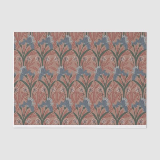 Herfst William Morris Stijl Patroon Tissuepapier (Voorkant)
