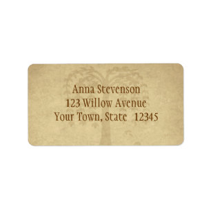 Herfst Willow Tree Label