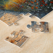 Herfst Windmolen Boerderij Cottage Bloemenpad Legpuzzel (Zijkant)