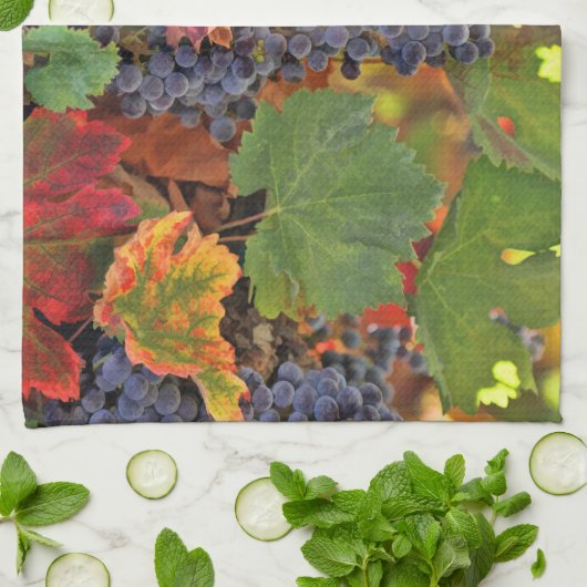 Herfst Wine Kitchen Towel Theedoek (Gevouwen)