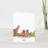 herfst winkelen vrouwen Notecard Kaart (Achterkant)