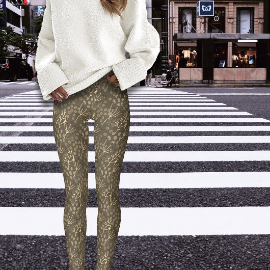 Herfst Winter Botanicals Twigs Leggings