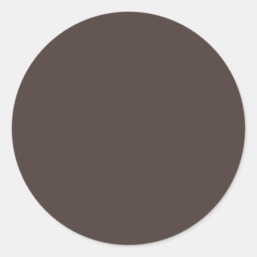 Herfst Winter Kleur Hot Fudge Ronde Sticker (Voorkant)