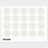Herfst Winter Kleur Kokosmelk Ronde Sticker (Vel)