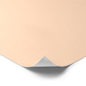 Herfst Winter Kleur Peach Poster (Hoek)