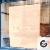 Herfst Winter Kleur Peach Raamsticker (Cafe Raam)
