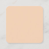 Herfst Winter Kleur Peach Vierkante Visitekaartje (Achterkant)