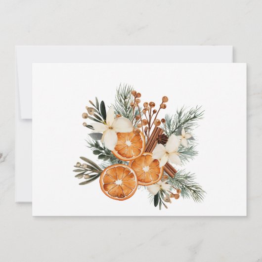 Herfst Winter Koppel douche feestuitnodiging Kaart (Achterkant)