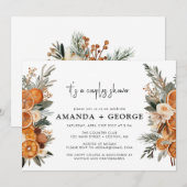 Herfst Winter Koppel douche feestuitnodiging Kaart (Voorkant / Achterkant)