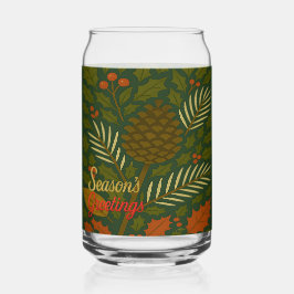 Herfst & Winter Mid Century Seizoen Groeten Blikvorm Glas