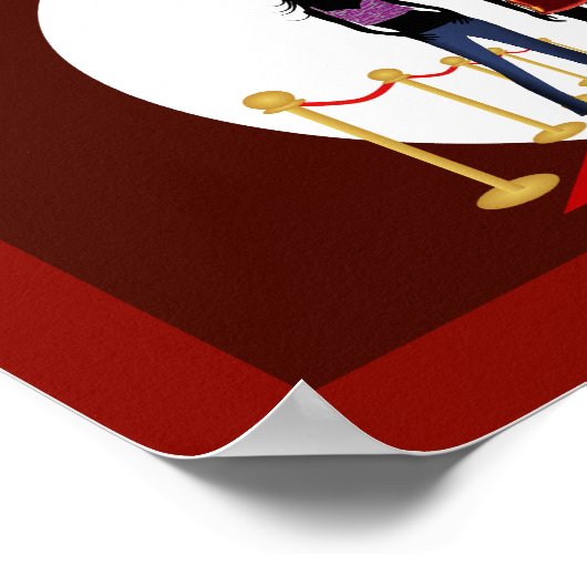 Herfst Winter Mode Show Designer Red Posters (Hoek)