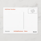 Herfst Winter Overgang Briefkaart (Achterkant)