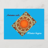 Herfst Winter Overgang Briefkaart (Voorkant)