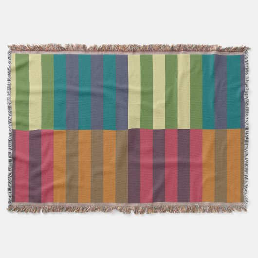 Herfst Winter Pantone Palet Deken (Voorkant)