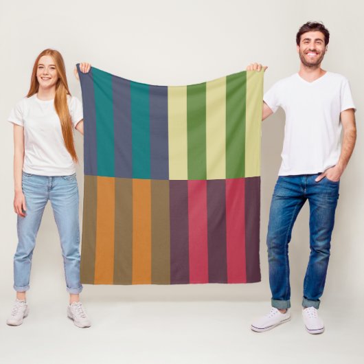 Herfst Winter Pantone Palet Fleece Deken (In situ)