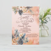 Herfst-/winterblozen bloesem waterverf kaart (Staand voorkant)