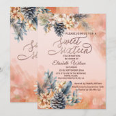 Herfst-/winterblozen bloesem waterverf kaart (Voorkant / Achterkant)