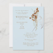 Herfst Wispy Boho Sky Blue Beide Ouders II Kaart (Voorkant)