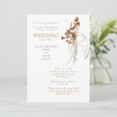 Herfst Wispy Boho White Beide Ouders II Kaart (Staand voorkant)