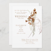 Herfst Wispy Boho White Beide Ouders Kaart (Voorkant / Achterkant)