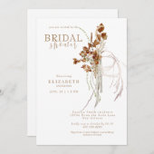 Herfst Wispy Boho Wit Vrijgezellenfeest Kaart (Voorkant / Achterkant)