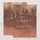 Herfst wisteria kaneel cantaloupe waterverf kaart (Voorkant / Achterkant)