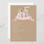 Herfst wit pompoen Baby shower Vind het gastspel Menu (Voorkant / Achterkant)