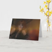 Herfst Witch Wenskaart Kaart (Gele Bloem)
