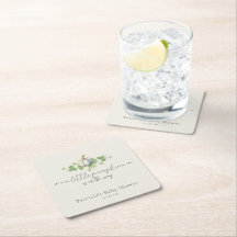 Herfst Witte Pompoen Baby shower Vierkante Onderze