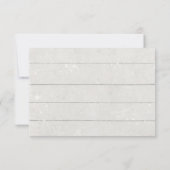 Herfst Witte Pompoen Bloem Kroon Bruiloft RSVP Kaartje (Achterkant)