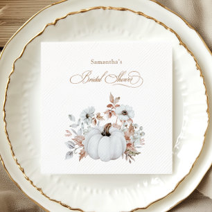 Herfst Witte Pompoen Bruiloftsfeest  Servet