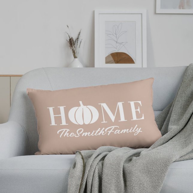 Herfst Witte Pompoen Familienaam Roze Kussen (Creator heeft geüpload)