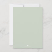 Herfst WITTE POMPOEN Groene Vrienden Kerstgeschenk Kaart (Achterkant)