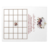 Herfst Witte Pompoen Herfst in Liefde Bingo Notitieblok (Voorkant)