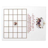 Herfst Witte Pompoen Herfst in Liefde Bingo Notitieblok (Voorkant)