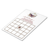 Herfst Witte Pompoen Herfst Liefdesbingo Notitieblok (Schuin)