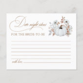 Herfst Witte Pompoen Vrijgezellenfeest Datum Night (Voorkant)