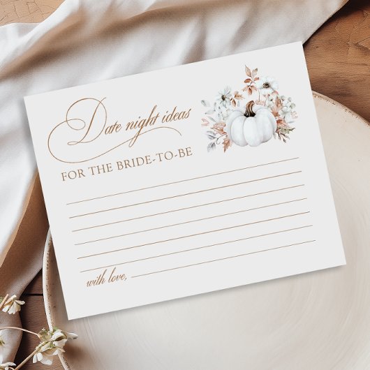 Herfst Witte Pompoen Vrijgezellenfeest Datum Night