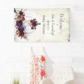 Herfst Witte Pompoen Welkomstbord Verticaal Spandoek (Insitu)