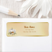 Herfst witte roest pompoen bruiloft etiket (Insitu)