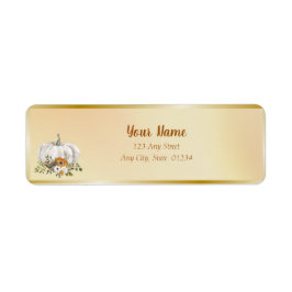 Herfst witte roest pompoen bruiloft etiket