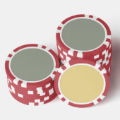 Herfst Woestijnzaaizaad Pantone Color 2015 Poker Chips (Opstapeling)