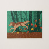 Herfst Wolf Legpuzzel (Horizontaal)