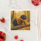 Herfst Wolharige Rups met Sjaal Servet (Insitu)