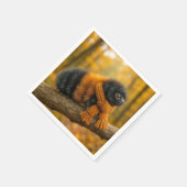 Herfst Wolharige Rups met Sjaal Servet (Hoek)