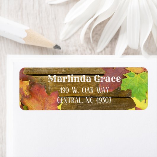 Herfst Wood Return Label (Insitu)