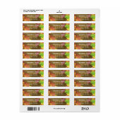Herfst Wood Return Label (Full Sheet)